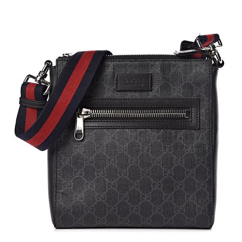 black gucci monogram|Gucci monogram messenger.